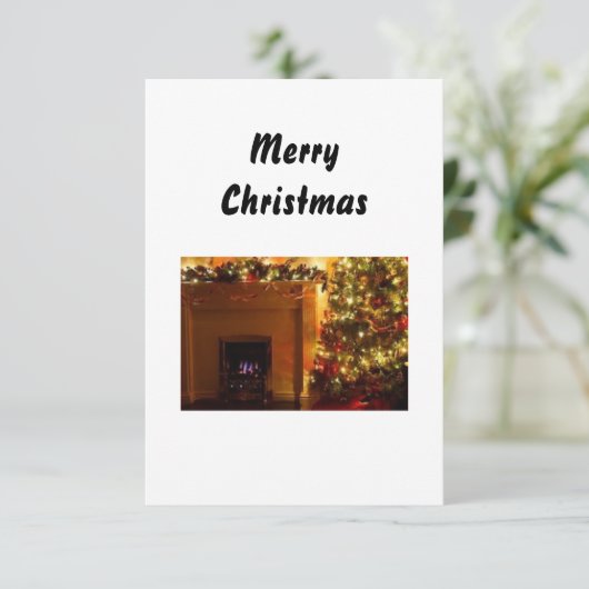 kerstWenskaart Bedankkaart (Staand voorkant)