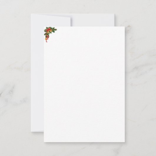 kerstWenskaart Bedankkaart (Achterkant)