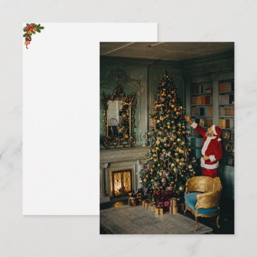 kerstWenskaart Bedankkaart (Voorkant / Achterkant)