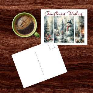 Kerstwenskaart Briefkaart