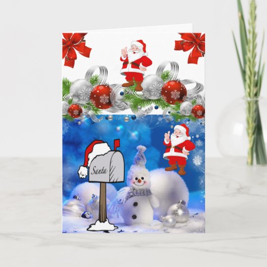 kerstWenskaart Feestdagen Kaart (Voorkant)