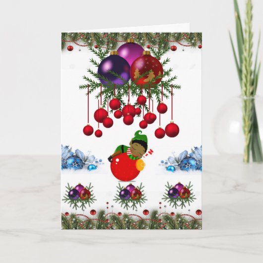 kerstWenskaart Feestdagen Kaart (Voorkant)