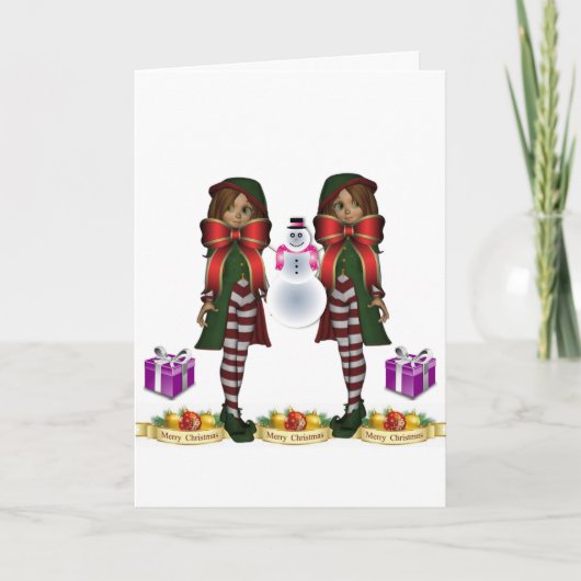 kerstWenskaart Feestdagen Kaart (Voorkant)