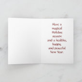 Kerstwenskaart Feestdagen Kaart (Binnen)