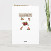 kerstWenskaart Feestdagen Kaart (Achterkant)