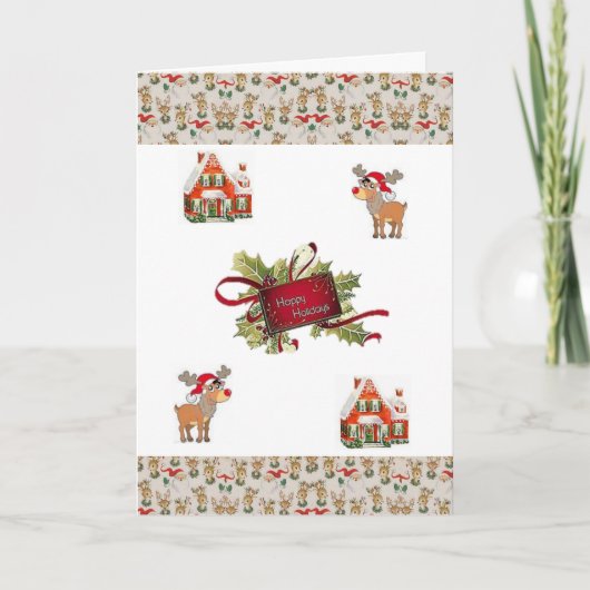 kerstWenskaart Feestdagen Kaart (Voorkant)