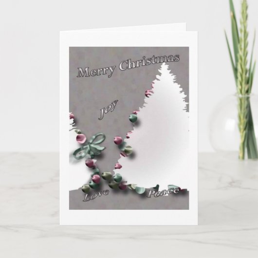 kerstwenskaart feestdagen kaart (Voorkant)