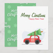 kerstWenskaart Feestdagenkaart (Voorkant / Achterkant)