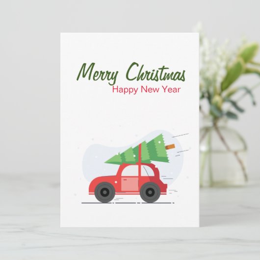 kerstWenskaart Feestdagenkaart (Staand voorkant)