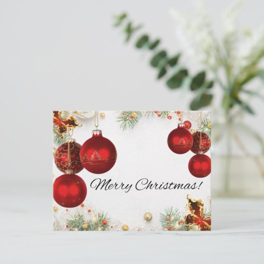 kerstWenskaart Feestdagenkaart (Staand voorkant)