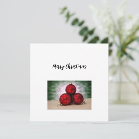 kerstWenskaart Feestdagenkaart (Staand voorkant)