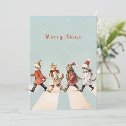  kerstWenskaart Kaart (Staand voorkant)