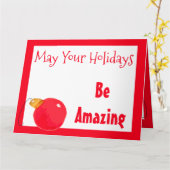 kerstWenskaart Kaart (Gele Bloem)