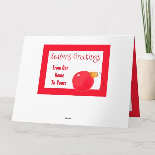 kerstWenskaart Kaart (Achterkant)