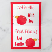 kerstWenskaart Kaart (Binnen)