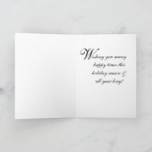 kerstWenskaart — Luipaard Feestdagen Kaart (Binnen)