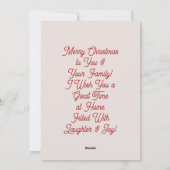 KerstWenskaart met  foto Feestdagenkaart (Achterkant)