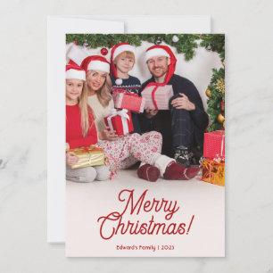 KerstWenskaart met foto Feestdagenkaart