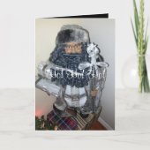 kerstWenskaart met kerstman Kaart (Voorkant)