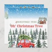 kerstWenskaart Notitiekaartje (Voorkant / Achterkant)