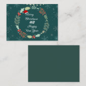 kerstWenskaart Notitiekaartje (Voorkant / Achterkant)