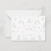 kerstWenskaart Notitiekaartje (Achterkant)