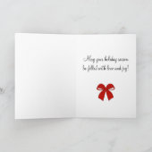  kerstWenskaart Retro Feestdagen Kaart (Binnen)