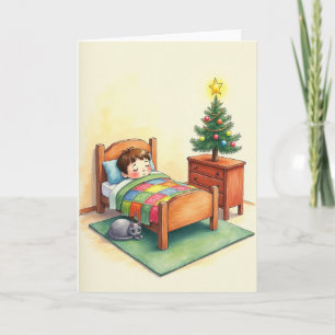 Kerstwenskaart voor kinderen kaart