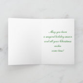 Kerstwenskaart w/inside text feestdagen kaart (Binnen)