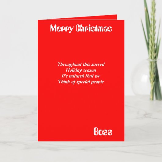 kerstwenskaarten feestdagen kaart (Voorkant)