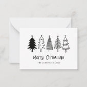 kerstWenskaarten Notitiekaartje (Voorkant)