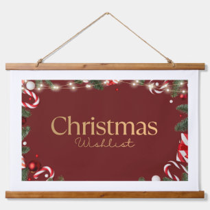Kerstwenslijst Muurposter Festive H Hangend Wandkleed