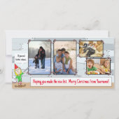 Kerstwenslijst Overzicht Fotokaart Feestdagenkaart (Achterkant)