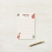 Kerstwenslijst Post-it® Notes (Op bureau)