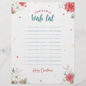 Kerstwenslijst voor volwassenen  (Voorkant)