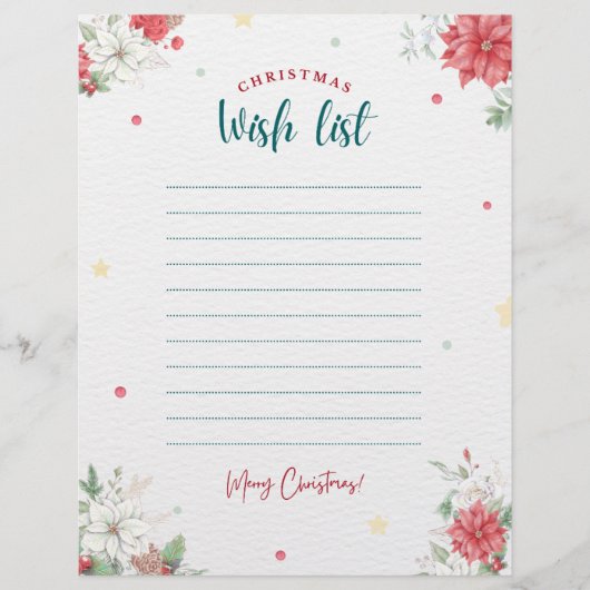 Kerstwenslijst voor volwassenen  (Voorkant)
