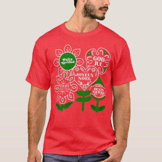 Kerstwereld familie t-shirt
