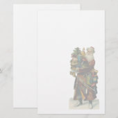  kerstwerk briefpapier (Voorkant / Achterkant)