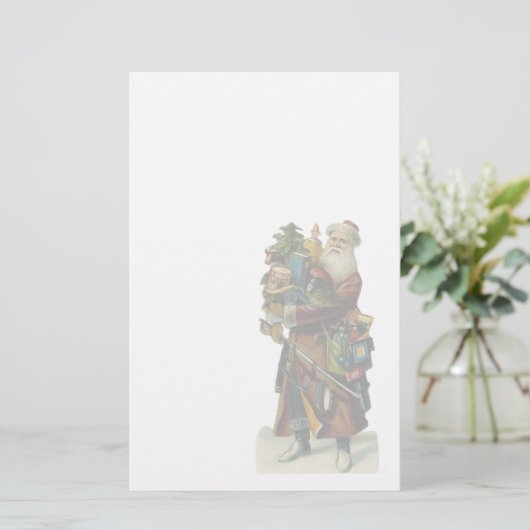  kerstwerk briefpapier (Staand voorkant)