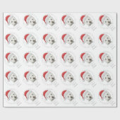 kerstwestie Dog Art Cadeaupapier (Vlak)