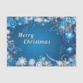 kerstwhisky Snowflake Swirls Tissuepapier (Voorkant)