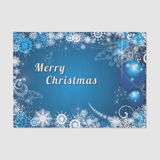 kerstwhisky Snowflake Swirls Tissuepapier (Voorkant)