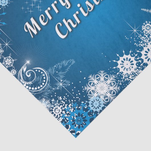 kerstwhisky Snowflake Swirls Tissuepapier (Detail)