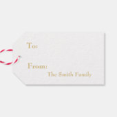 Kerstwhisky Snowman Pattern Cadeaulabel (Achterkant Horizontaal)