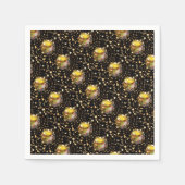 kerstWieg Nativiteitsscène Baubles Starry Chic Servetten (Voorkant)