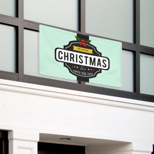 kerstwiekbanner spandoek (Buitenkant Gebouw)