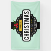kerstwiekbanner spandoek (Verticaal)