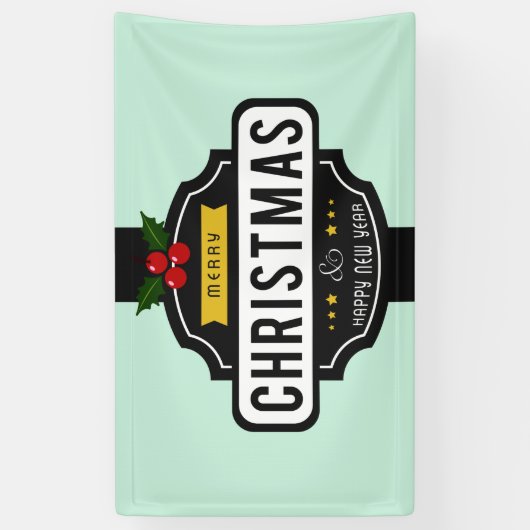 kerstwiekbanner spandoek (Verticaal)