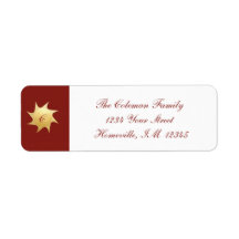 kerstwieken met glans - adresetiketten