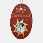 kerstwieken met glans - ornament (Links)